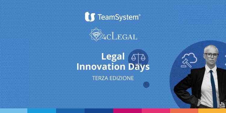 Immagine dell'articolo: <span>LEGAL INNOVATION DAYS -  Terza edizione, 11 e 12 settembre</span>
