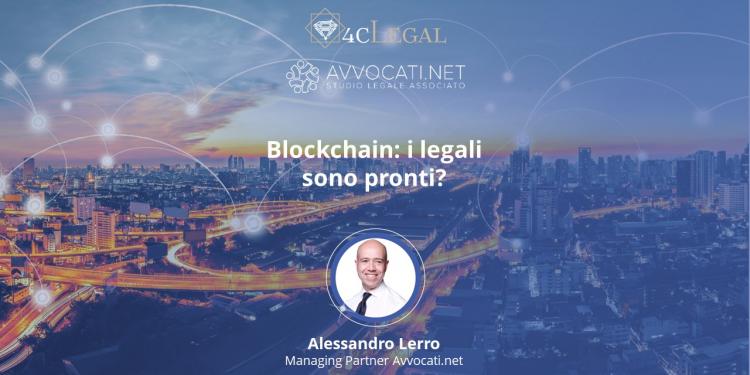 <span> La blockchain a supporto del lavoro del legale, con Alessandro M. Lerro (Avvocati.net)</span>
