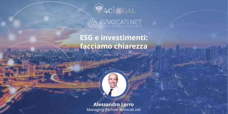 <span>ESG e investimenti, con Alessandro M. Lerro (Avvocati.net)</span>
