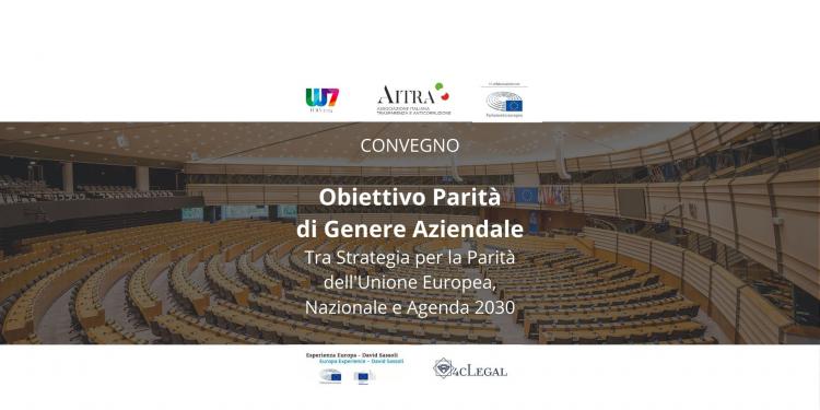 Immagine dell'articolo: <span>Obiettivo Parità di Genere Aziendale. Tra Strategia per la Parità dell'Unione Europea, Nazionale e Agenda 2030</span>
